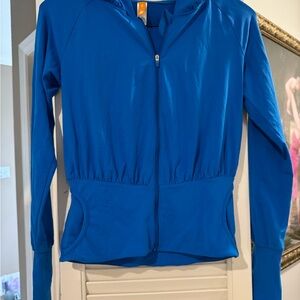 Lucy Vibrant Blue XS zip up hoodie/jacket - athleisure wear!